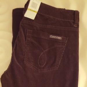 Brown Calvin Klein corduroy pants